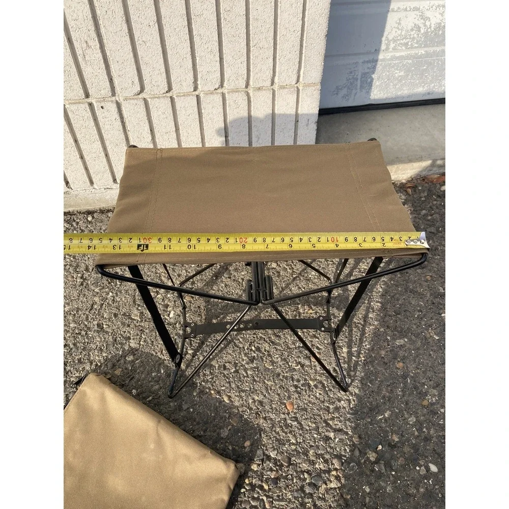 Rothco Coyote Brown Lightweight Foldable Portable Sitting Stool & Carry Pouch
